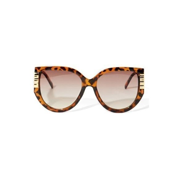 So Purrsuasive Cat‎ Eye Frame Sunglasses Tortoise - Picture 3 of 8